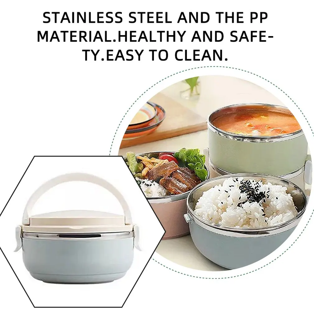 Ланч-бокс компактный для дома и офиса термальный пищевой контейнер Бенто-бокс