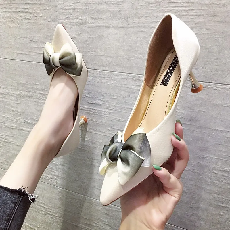 Asakuchi/женские летние модные дышащие свадебные туфли с бантом коллекция 2019 года