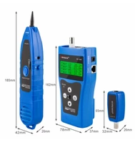 noyafa nf 388 lan network cable tester telephone wire tracker bnc rj45 rj11 line finder diagnose lcd display tone 8 remote