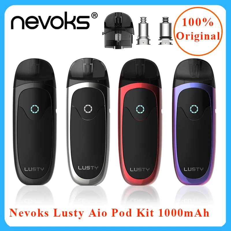 Vape стартовый набор Nevoks Lusty AIO Pod Kit 1000 мАч батарея и 3 мл pod бак электронная сигарета