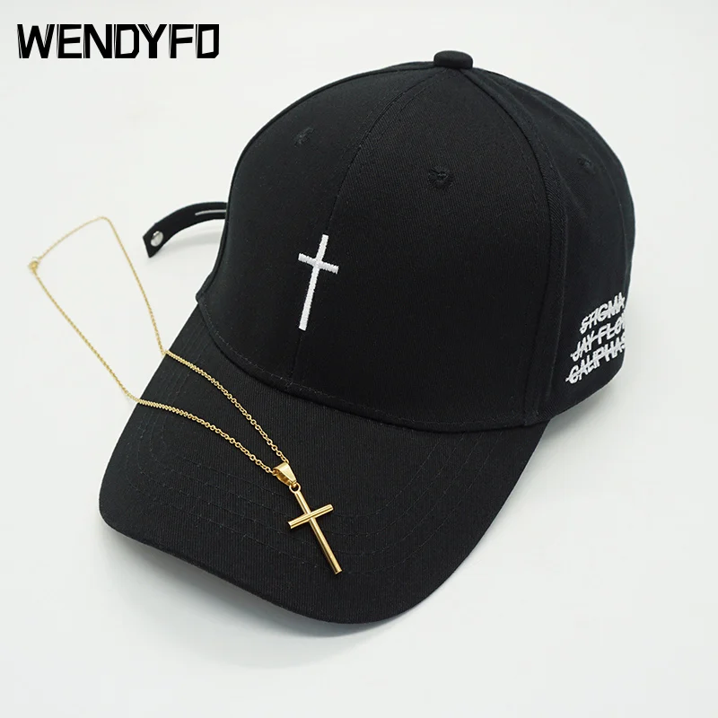 New Men Women Fashion Embroidery Cross Baseball Cap Cotton Snapback Dad Hat Bone Casquette Summer Couple Hip Hop Caps Gorras