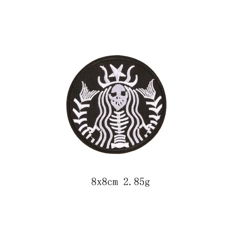 

Punk Patch Badge Cloth Sticker Computer Embroidered Badge Cloth Sticker Patches for Clothing Iron on Patches Iron-on Transfers