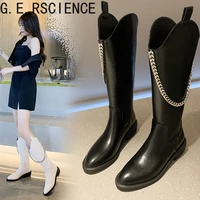 cavalier mid tube womens boots 2021 autumn and winter beauty fashion thick heeled thin breathable thin boots