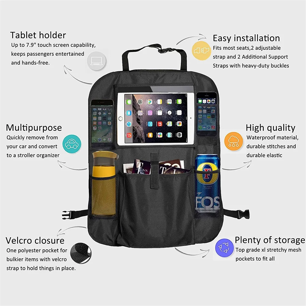 2 шт. автомобильный Органайзер на заднее сиденье защита спинки кресла заднего