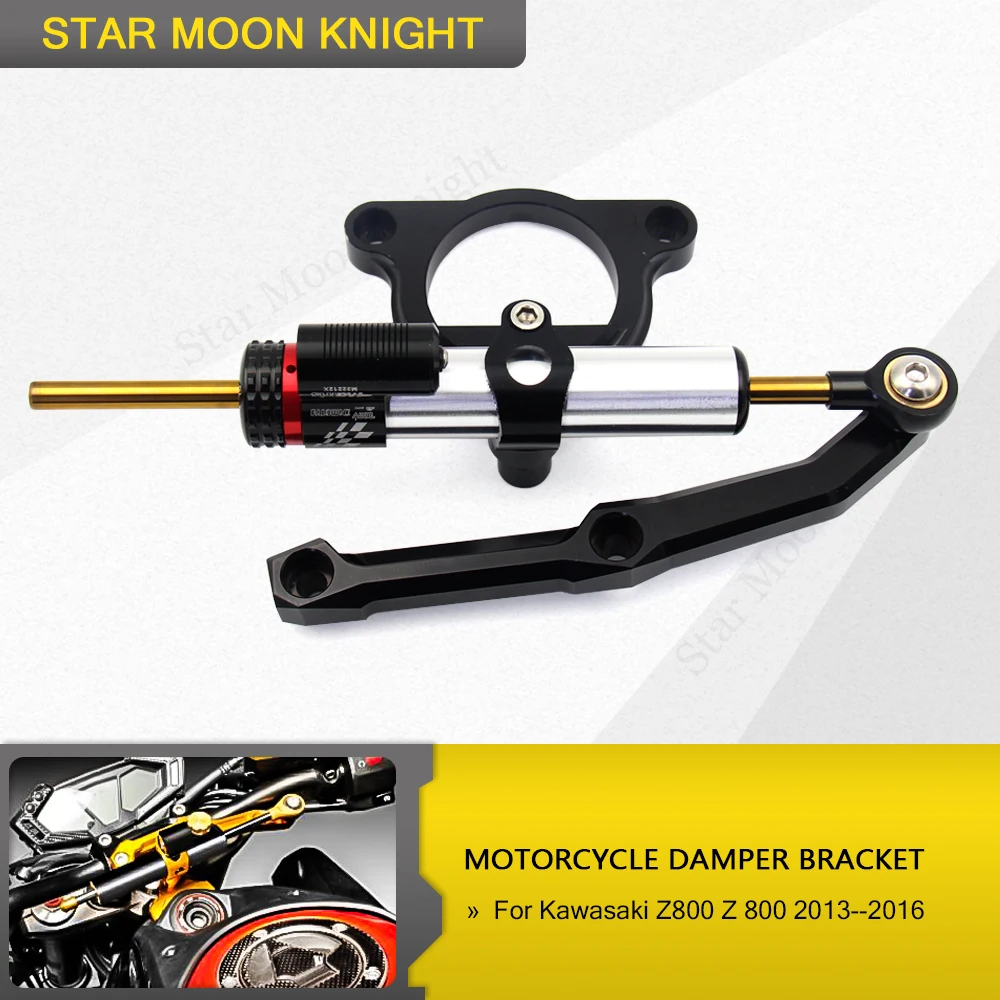 

For Kawasaki Z800/E version 2013-2016 15Motorcycle Accessories Steering Stabilize Damper Bracket Mount Motorbike Damper Steering