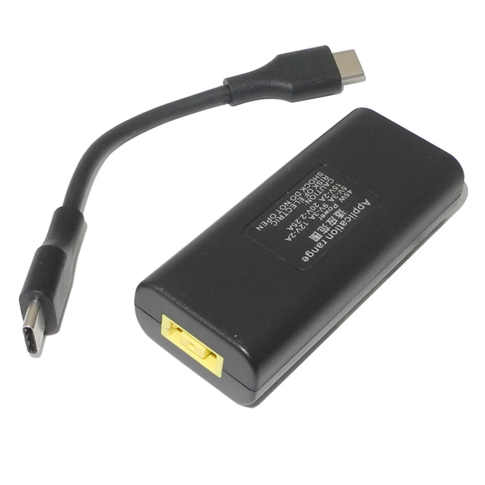 Квадратная розетка типа C DC для ноутбука USB кабель Jack Конвертер Коннектор