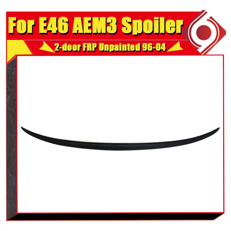 Для BMW E46 седан спойлер на Багажник крыло FRP Неокрашенный AEM3 стиль 3-Series 320i 323i 325i 328i