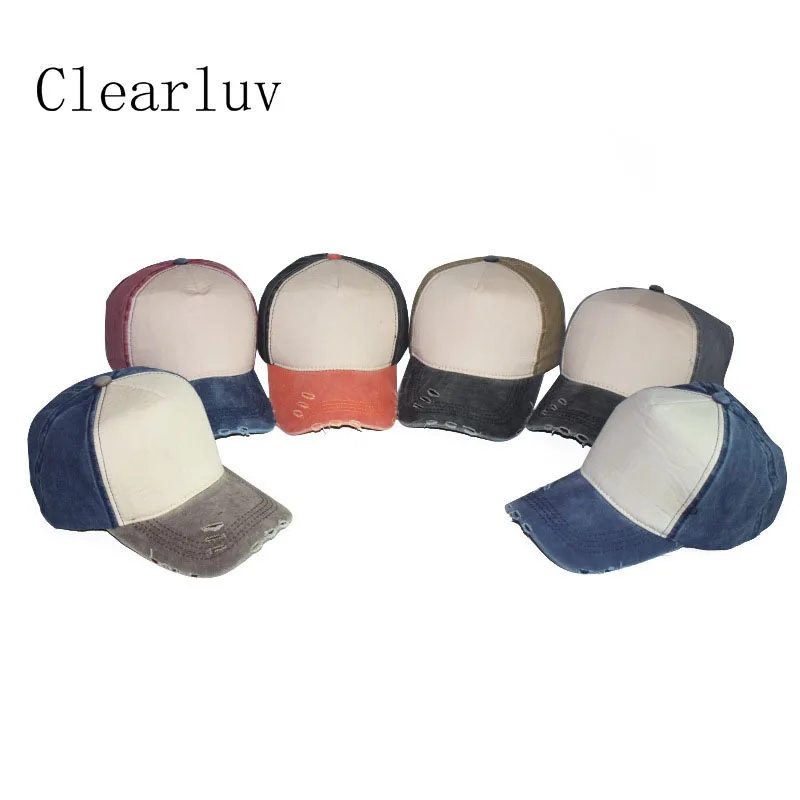 Высококачественная однотонная бейсбольная Кепка из промытого хлопка