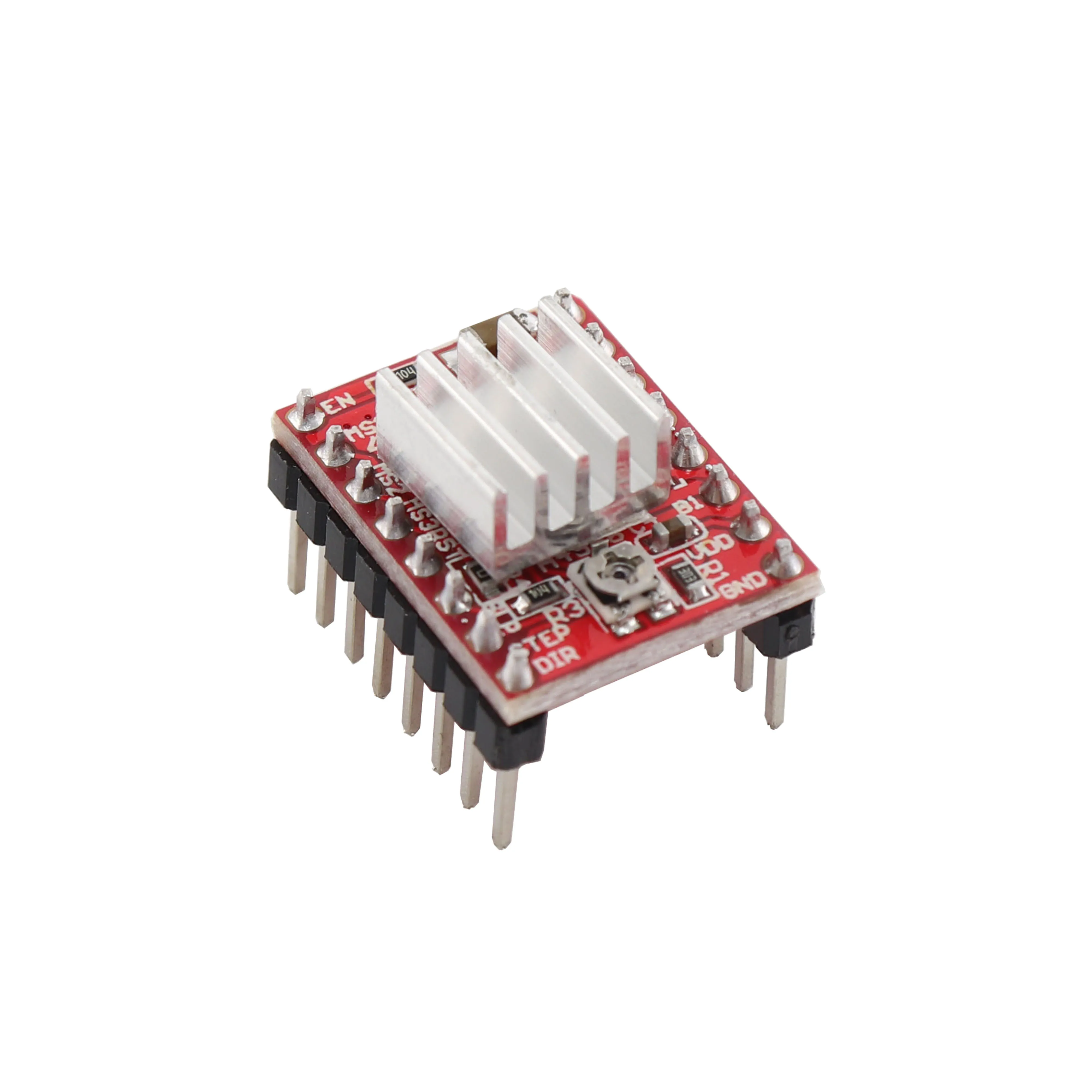 Новый шаговый двигатель Reprap Драйвер A4988 Stappenmotor модуль драйвера met радиатор для 3D