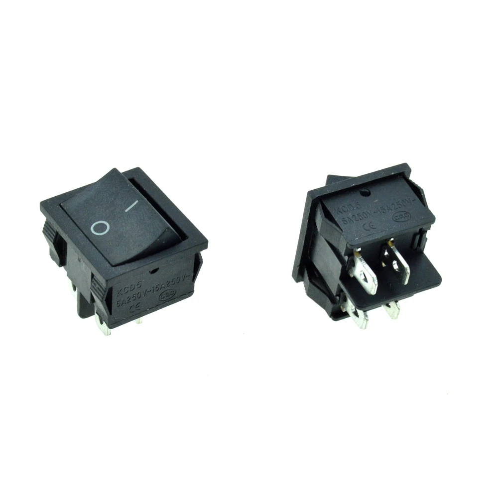 

Черный кулисный переключатель WYWBEY DPST 6А 250В