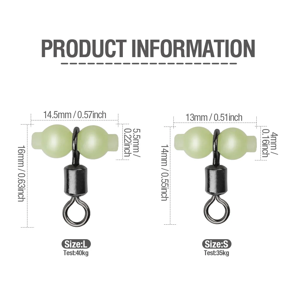 DONQL 20/50Pcs 3 Way Luminous Fishing Connector T-shape Barrel Swivel Ring Fishhook Lure Line High Quality Fish Tackle | Спорт и