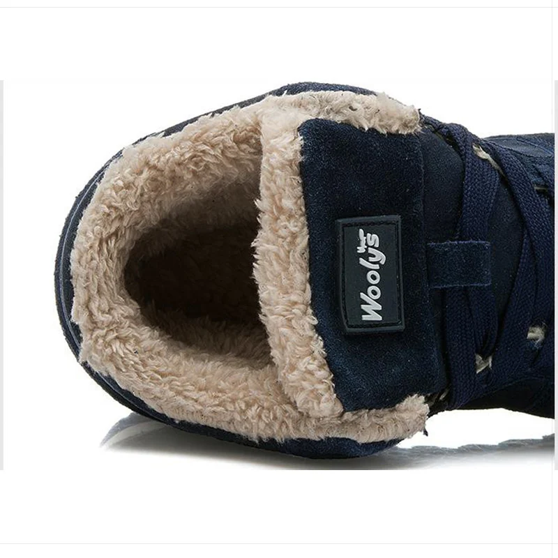 Men Boots New Men'S Winter Shoes Fashion Snow Plus Size Sneakers Ankle Black Footwear | Обувь