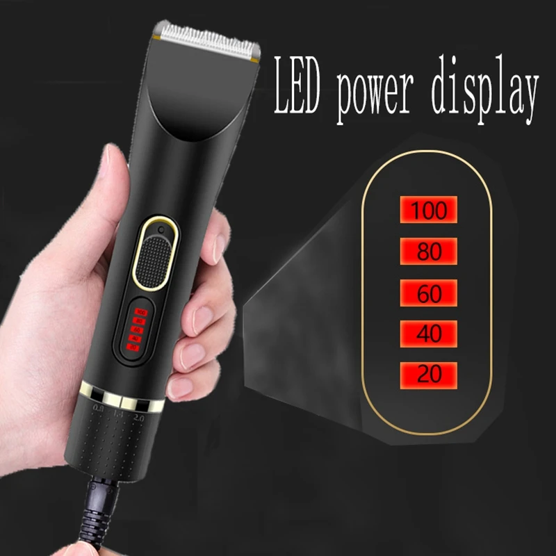 

Electric Cordless Hair Clippers Adjustable Guide Combs At Home Haircut Machine Hair Cutting Tools Hair Trimmer For Men