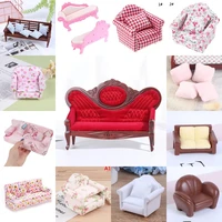 many types 112 dollhouse simulation sofa pillow miniature sofa doll house furniture living room accessorie for children gifts