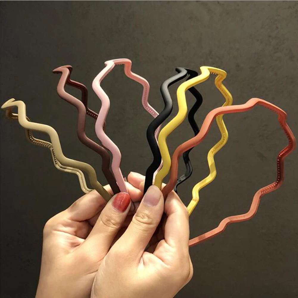 

Fashion Wavy Hair Head Hoop Band Sport Headband Hairband Headbands for Women Candy Colors Bezel for Hair Girls Hair Accessories