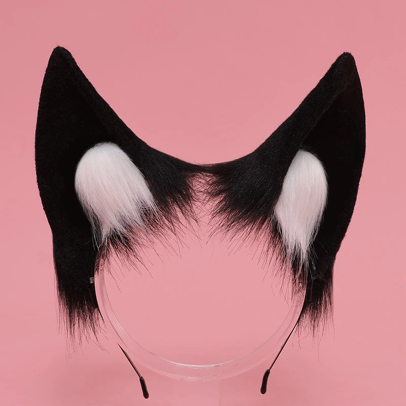 

Fox Ear Headdress Headband Anime Bell Bow Headband Party Photo Props For Girls