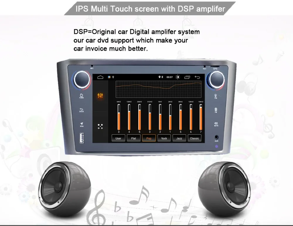 Android 9,0 Автомобильный мультимедийный плеер для Toyota Avensis T25 2003-2008 Wifi Bluetooth Радио DVD gps навигация Видео Аудио
