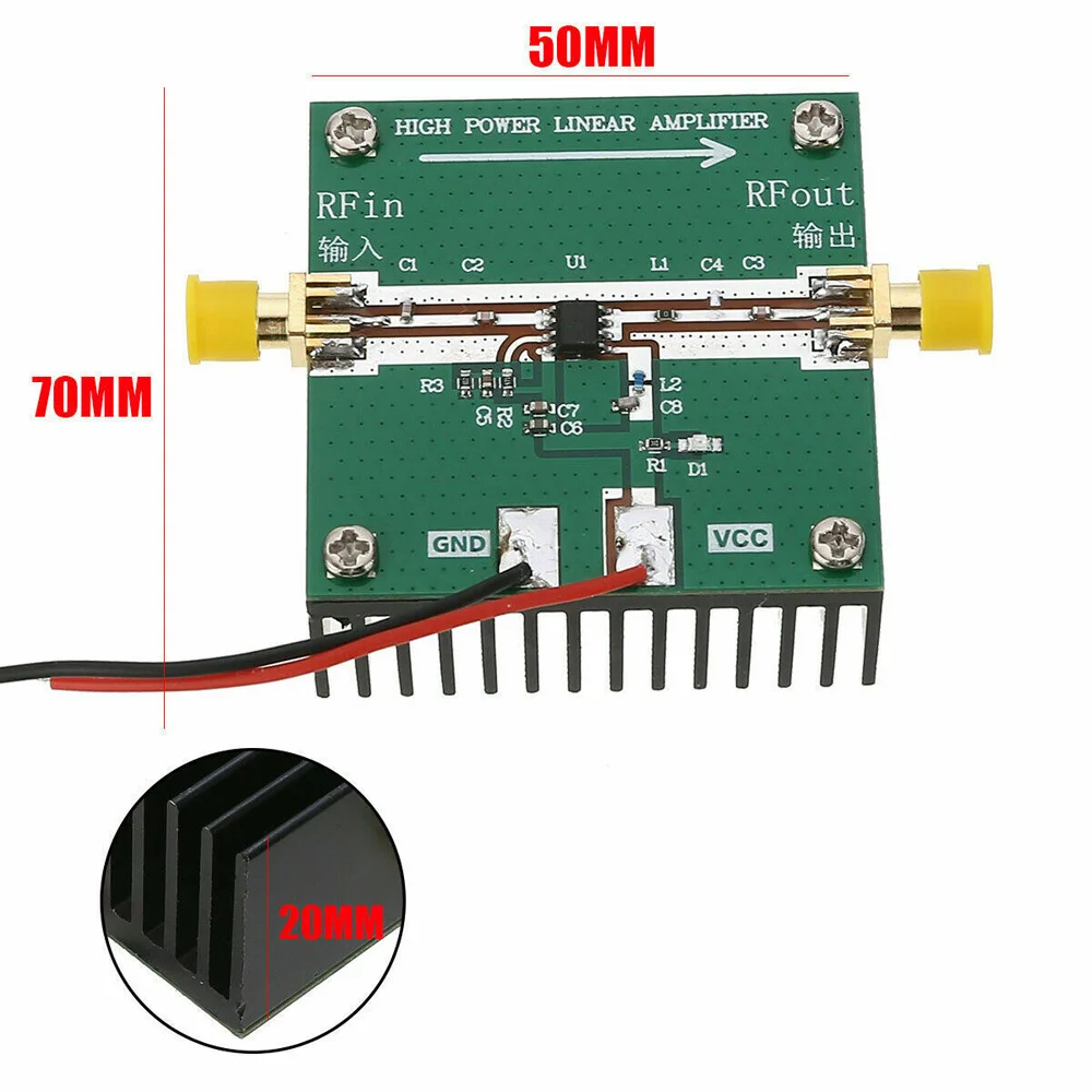 Широкополосный Радиочастотный усилитель мощности RF2126 400 МГц 2700 2 4 ГГц 1 Вт для