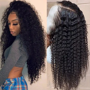 Парик с кудрявыми волосами, 30 дюймов, 4x4, парик на сетке, 13x4