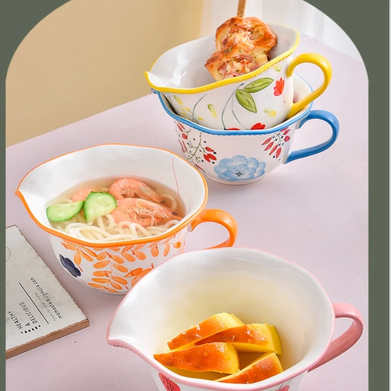 Тарелка для салата чайная чашка блюдо ужина тарелки с мультяшным рисунком стеков