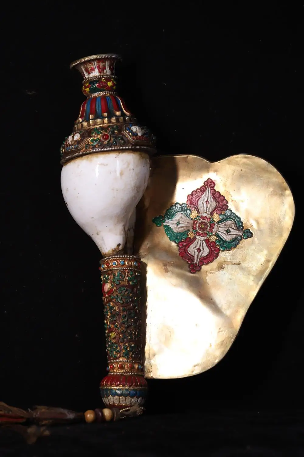 Статуя Тибетского храма из старой бронзы SIYAO