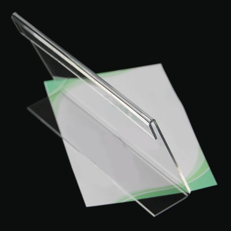 20 Акриловый Бизнес держатель для карт l образный прозрачный акриловый стол