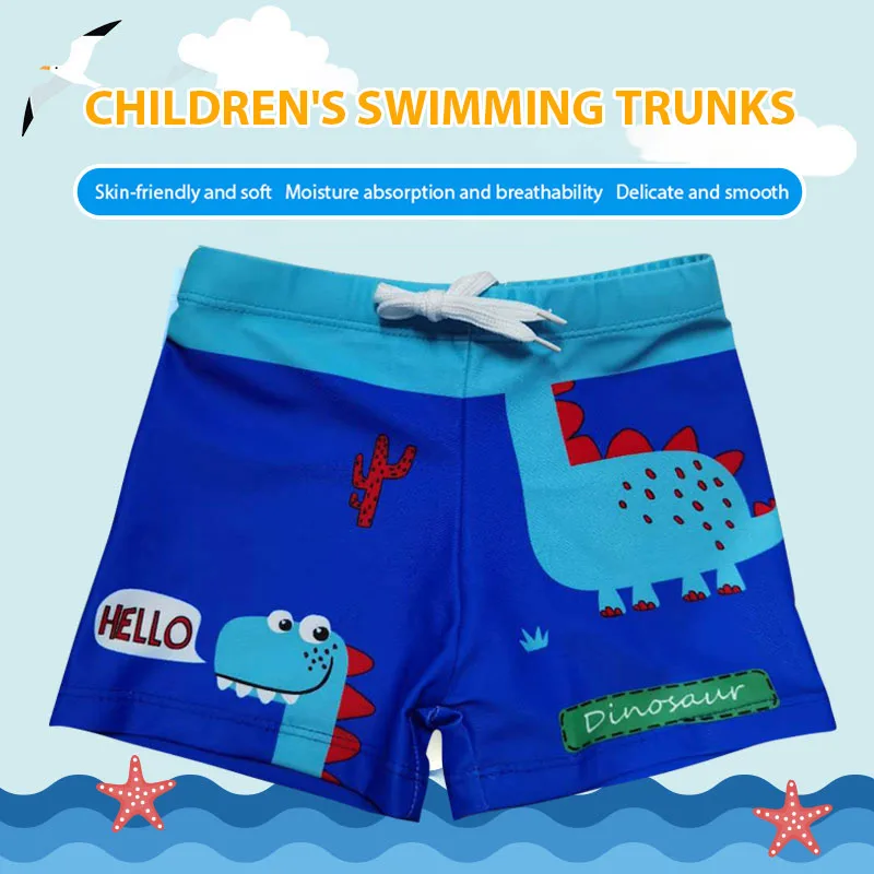 

Boy Cartoon Print Swimming Trunk Children Quick-drying Swimwear Swimming Trunks for Boys Shark Beachwear Kids Bathing Suit 2-10Y