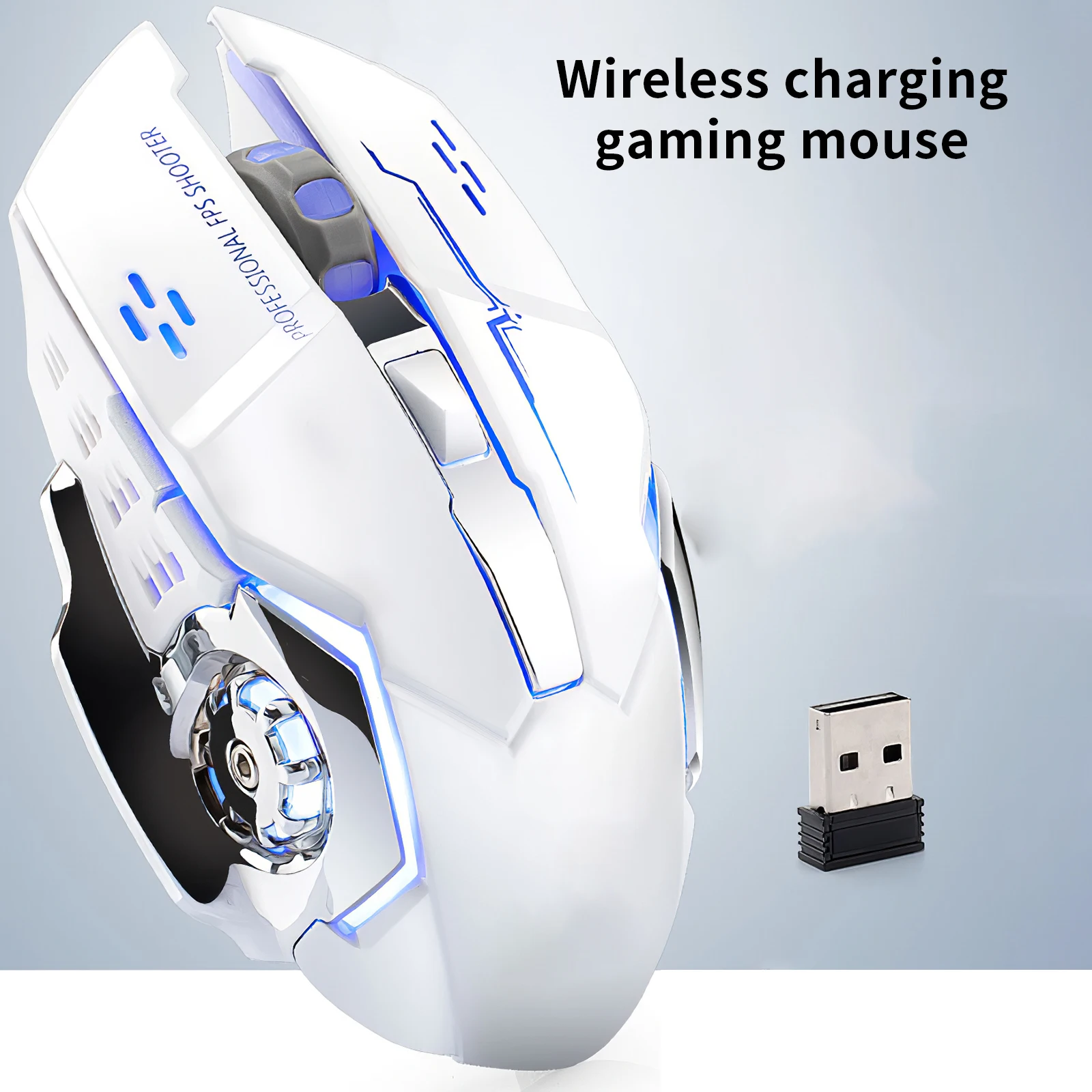 

2.4GHz Wireless Gaming Mouse Rechargeable Silent LED Backlit USB Optical Ergonomic Gaming Mouse for LOL Mice Surfing Gamer Mouse