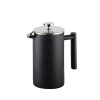 double layer 304 stainless steel coffee pot insulation coffee machine high quality french press teapot with filter