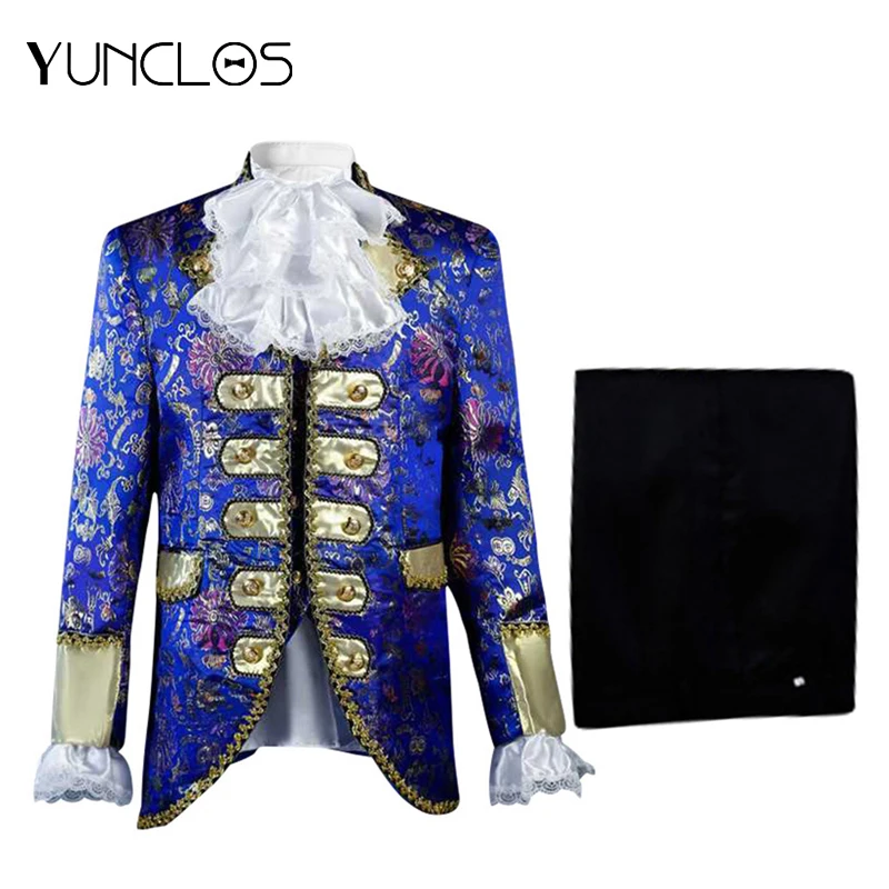 Yunclos мужской костюм для суда сценическое платье двубортный комплект из 5