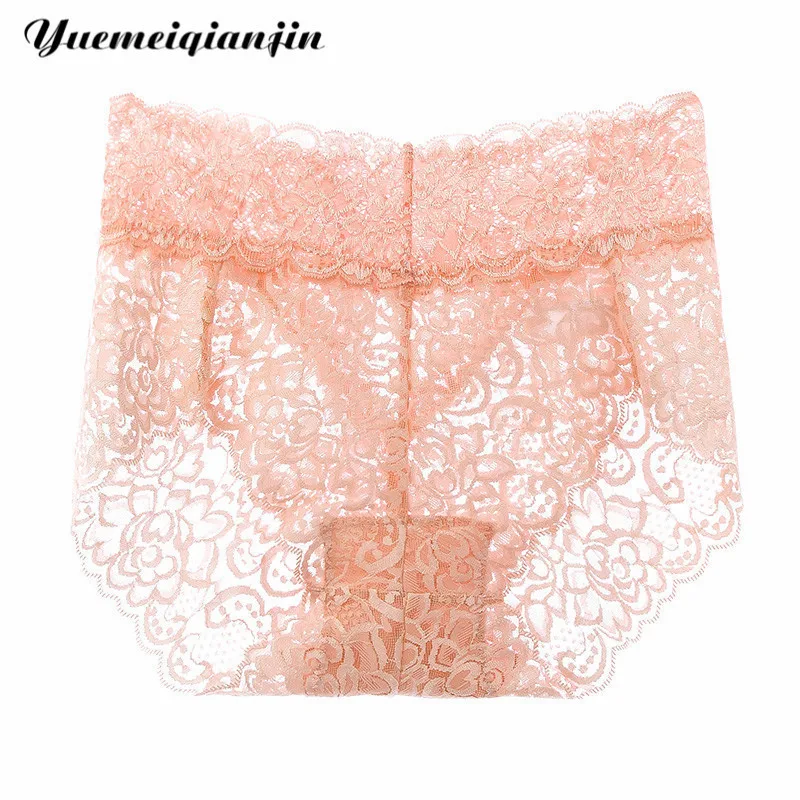 Pink Женское нижнее белье женские сексуальные кружевные перспективные трусики удобные женские бесшовные, средняя посадка Нижнее белье Женские трусы большого размера трусики - Цвет: Pink