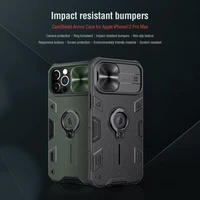 10pcs nillkin for new iphone 12 case top sale pc slide camera protection cover with kickstand phone case cover