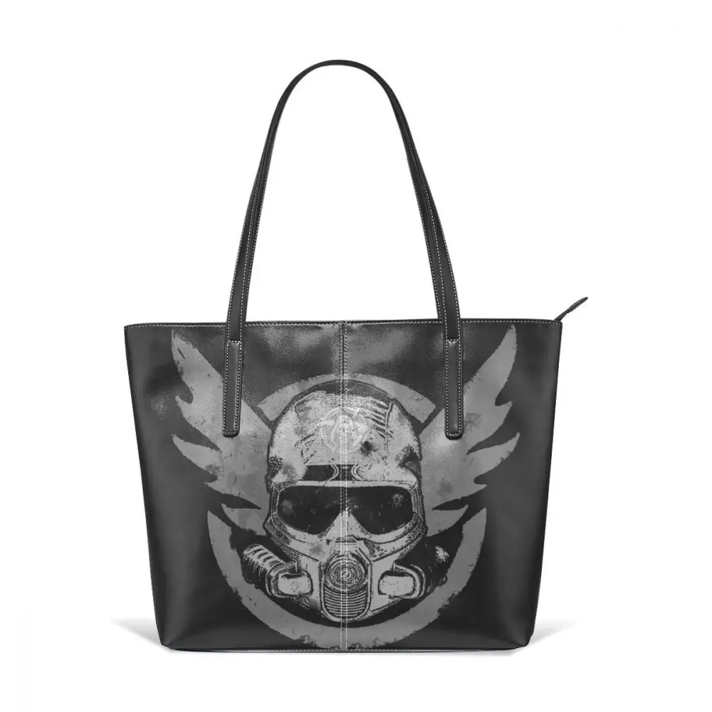 

Shd Agent Handbag The Division Merch Top-handle Bags Pattern Large Leather Tote Bag Women's Teenage School Trendy Women Handbags
