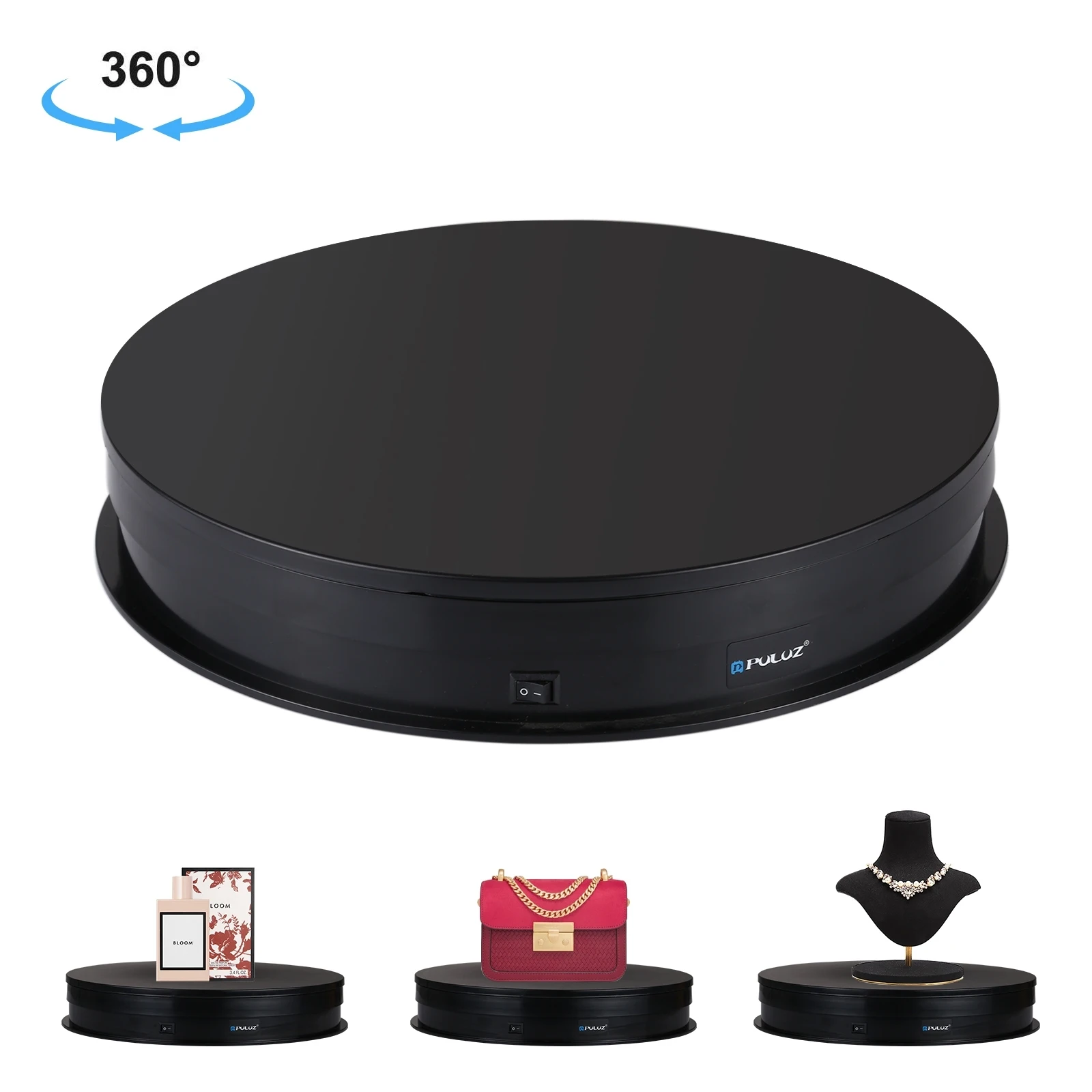 

PULUZ 30cm USB Electric Rotating Turntable Display Stand Video Shooting Props Turntable for Photography, Load 10-20kg