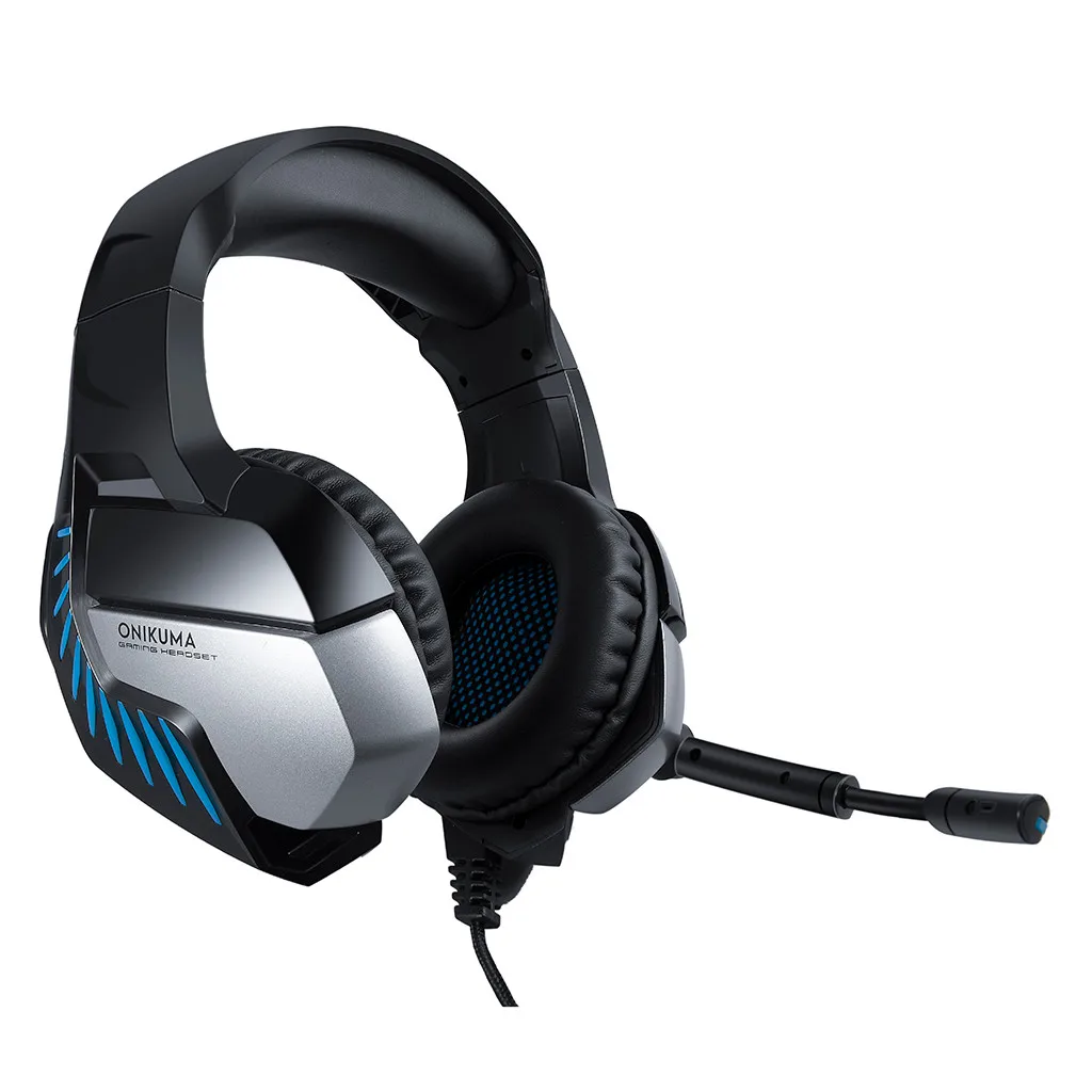 Наушники проводные Onikuma K5 Pro Shocking Bass Игровые наушники с микрофоном гарнитура наушники fone de ouvido auriculares