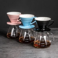 Portable V60 Reusable Coffee Filters for Cup Ceramic Italian Instant Espresso Coffee Dripper Paper Holder Filtro Cafe Coffeeware