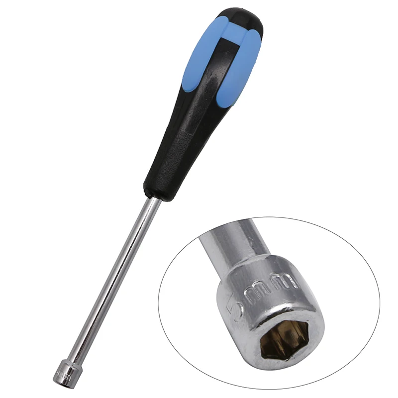 

New 5mm 5.5mm 6mm 7mm 8mm CR-V Steel Socket Wrenches Hex Nut Repair Handle Tool