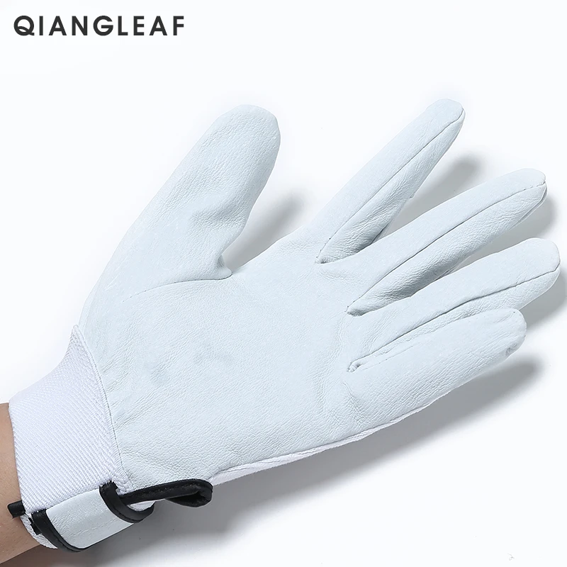 QIANGLEAF брендовые защитные рабочие перчатки, защитные перчатки, кожаные ультратонкие парусиновые перчатки для садоводства и велоспорта, 510