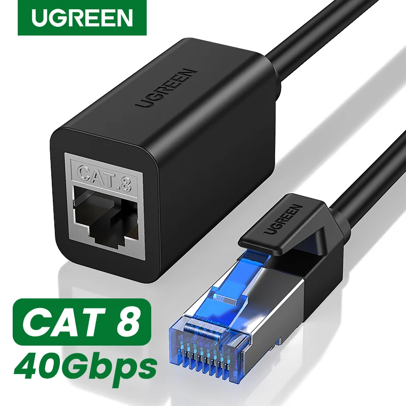 

UGREEN CAT8 Cable Ethernet 40Gbps Extension Cable RJ 45 Internet Extender For Router Computer PC Laptop PS5 RJ45 Lan Patch Cord