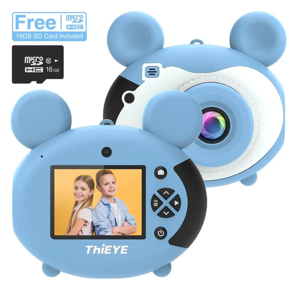 ThiEYE Kiddy 2 детская мини-камера детские развивающие игрушки для детей подарки подарок на день рождения цифровая камера 1080P проекция