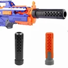Аксессуары для глушителя игрушки, 1 шт., Модифицированная передняя трубка для украшения Nerf, оранжевый, серый + черный пистолет