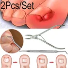 Кусачки для коррекции вросших пальцев ног, кусачки для ногтей, резаки для удаления грязи с омертвевшей кожи + инструмент для педикюра и подиатрии паронихии