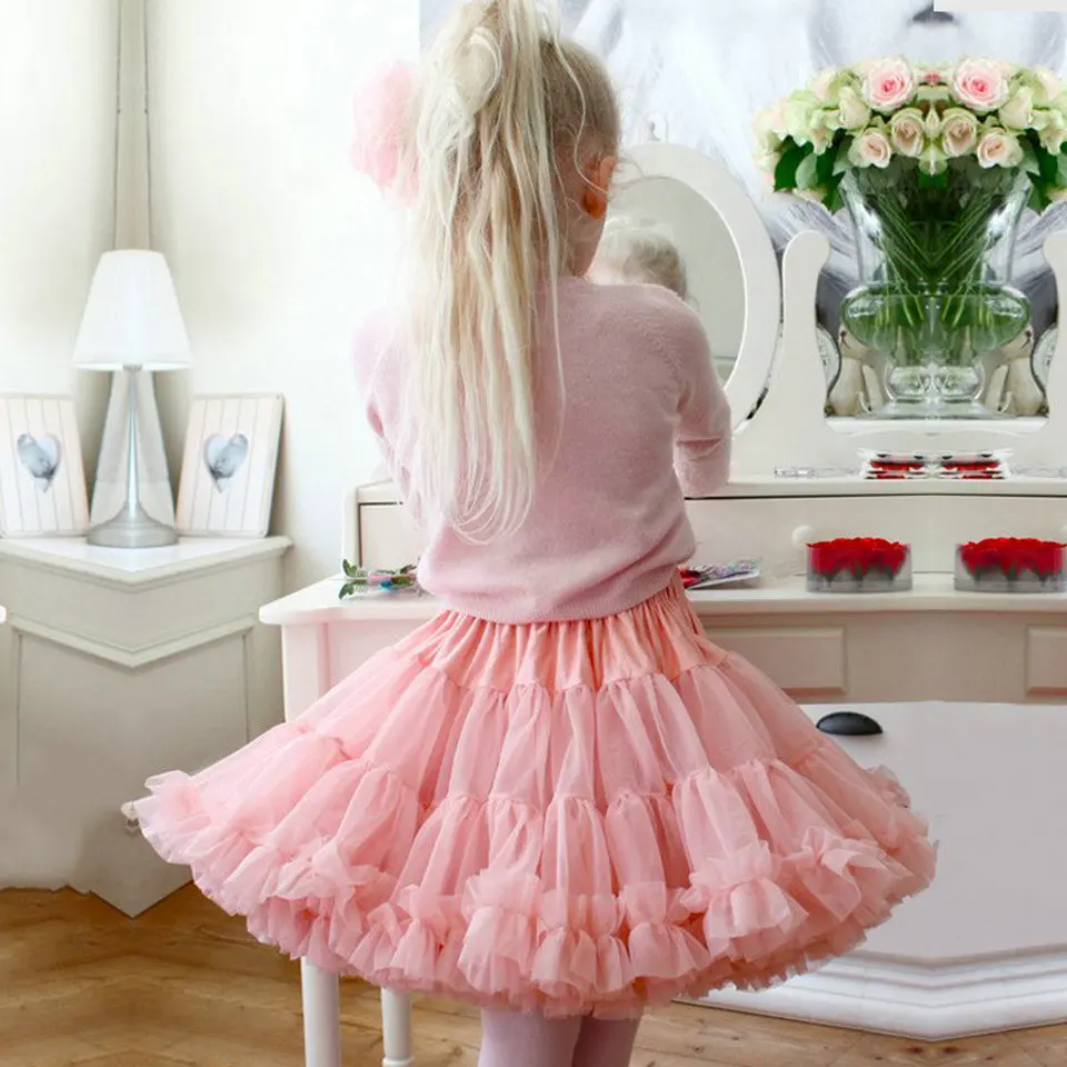 Новинка 2019 модные эластичные мягкие детские подъюбники балетные кринолиновые