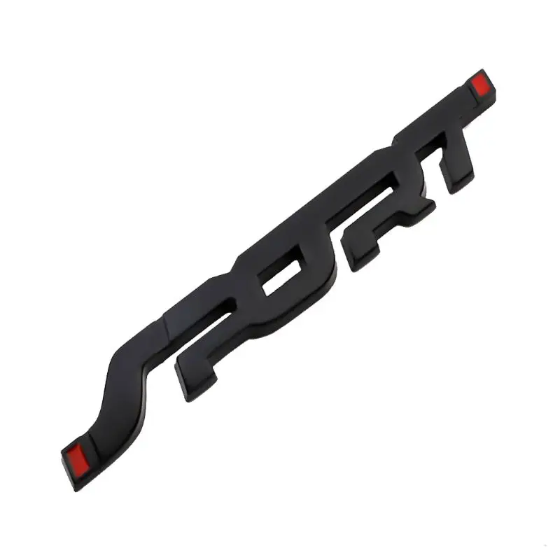 Chrome Metal SPORT Logo Car Emblem Premium 3D Auto Badge Racing Sticker Turbo Power Decal | Автомобили и мотоциклы