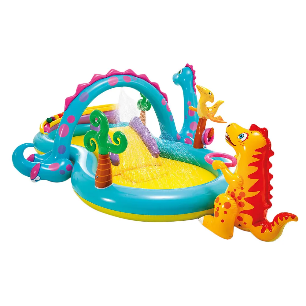 

Inflatable Play Center Kids Inflatable Wading Pool Blow Up Water Center for Boys Girls Aged 3 and Up Outdoor Water Fun activity
