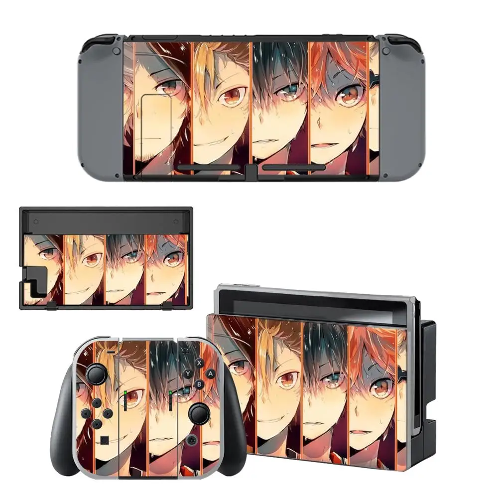 Аниме HaiKyuu Nintendo переключатель кожи Стикеры s скины для Switch консоли и Joy-Con