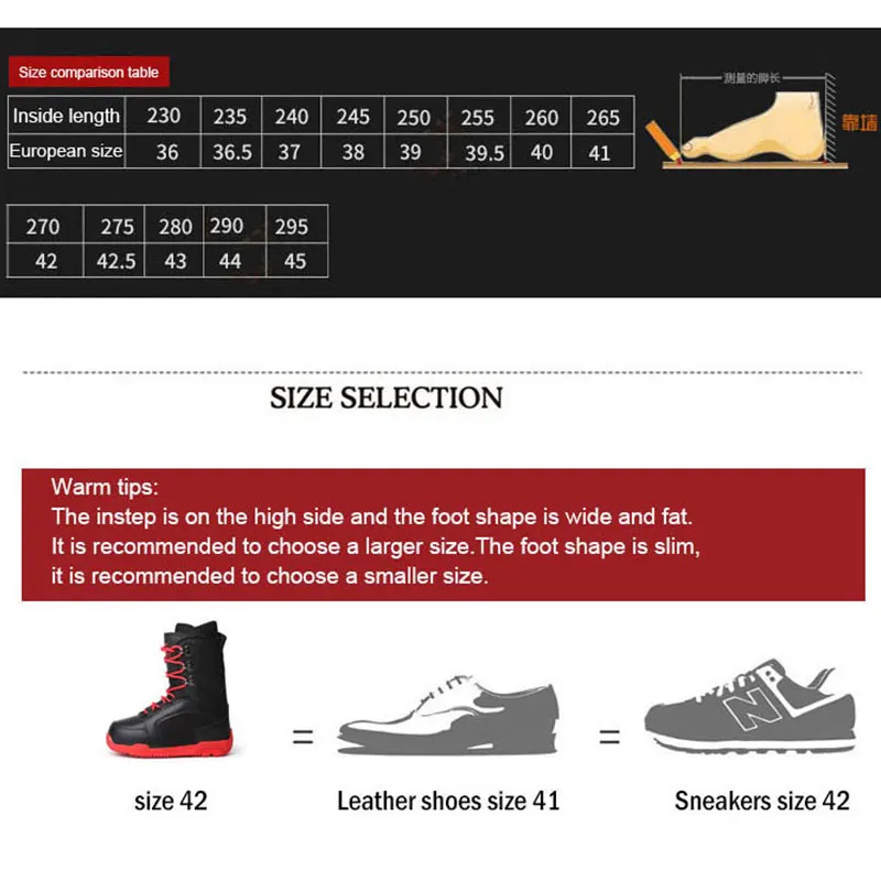 Мужская и женская профессиональная Лыжная обувь Теплые водонепроницаемые