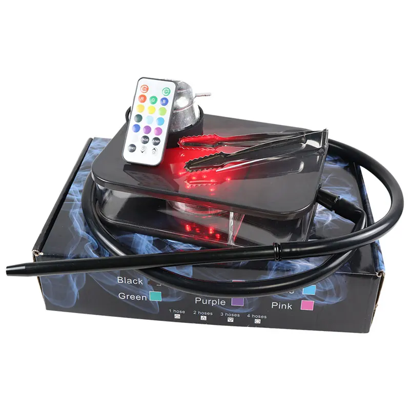 

LED Hookah Portable Hookah For Smoking Water Pipe Complete Smoking Hookah Accessories Shisha With LED Light