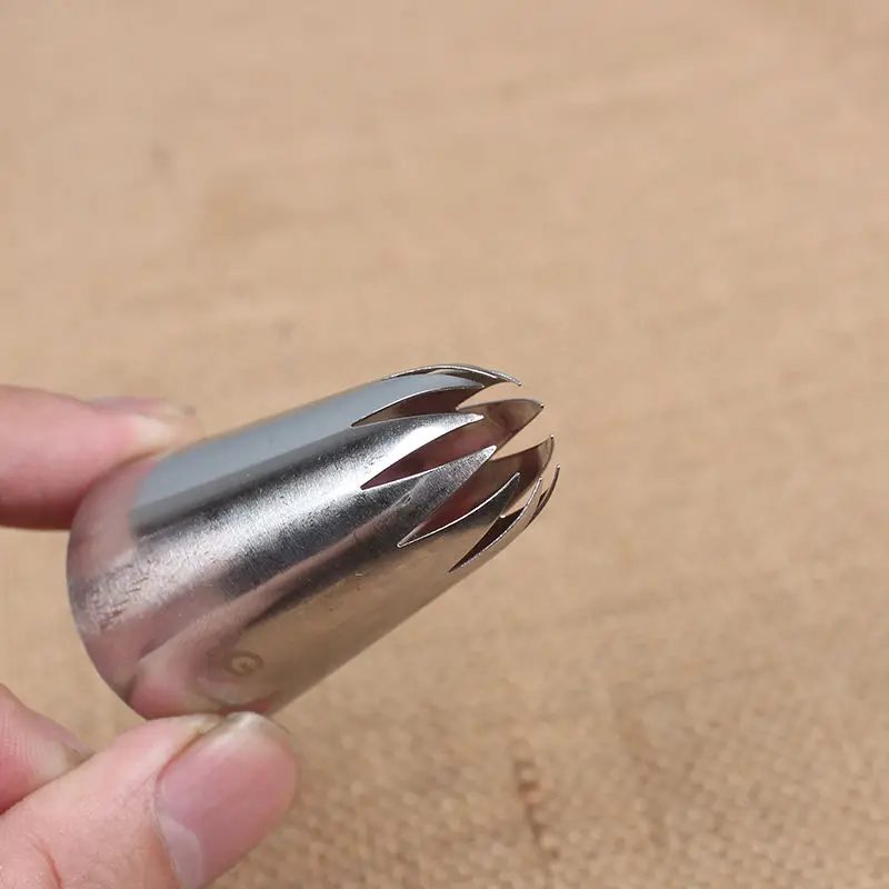 #1 г большие металлические украшения для пирожных наконечники покрытие из