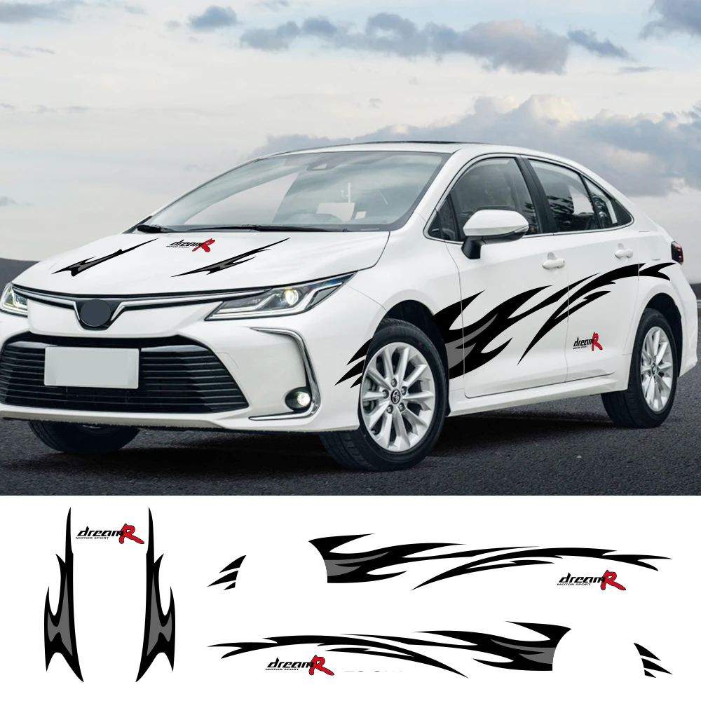 Автомобильные наклейки для Toyota Corolla Ford focus 2 3 Vw Golf Polo Rio Mazda Cruze автомобильные